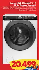 HOOVER HWP 414AMBC/1-17 Wİ-Fİ 14 KG 1400 DEVİR ÇAMAŞIR MAKİNESİ